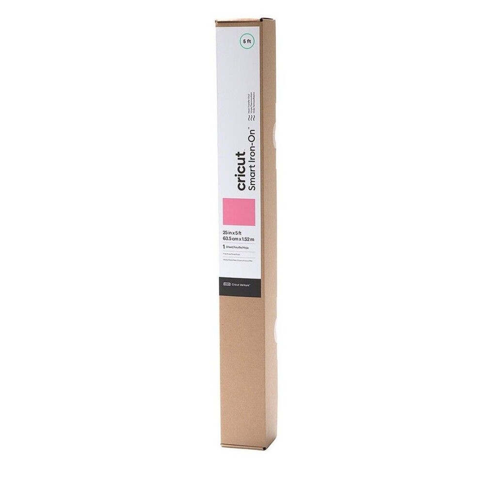 Cricut Smart Vinyl - Iron-On HTV (25 In X 5 Ft), Venture, Pink